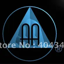 LE221-Анонимных алкоголиков АА светодиодный знак неонового света