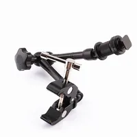 11" Adjustable Friction Articulating Magic Arm + Super Clamp clip 2in1 For DSLR LCD Monitor LED Video Light Camera Accessories - Image 2