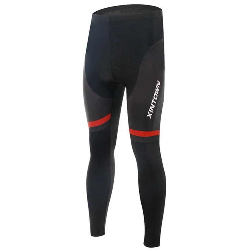 XINTOWN мужские черные брюки для велоспорта горный велосипед(нагрудник) длинные штаны с подкладкой для езды велосипедные штаны Одежда для велоспорта с подкладкой