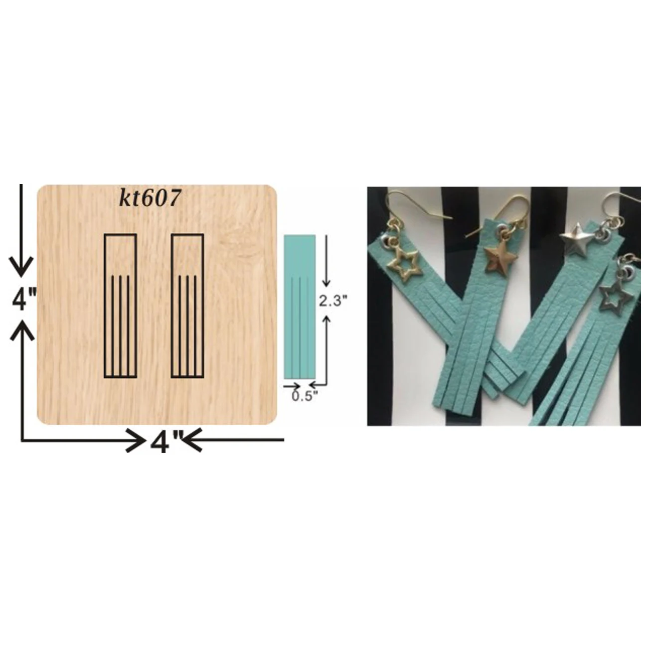 Tassel earrings cutting dies new die cut&wooden dies Suitable for common die cutting machines on the market