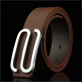 

Genuine Leather Belt Male genuine leather strap luxury smooth buckle belts for men belt Cummerbunds ceinture homme