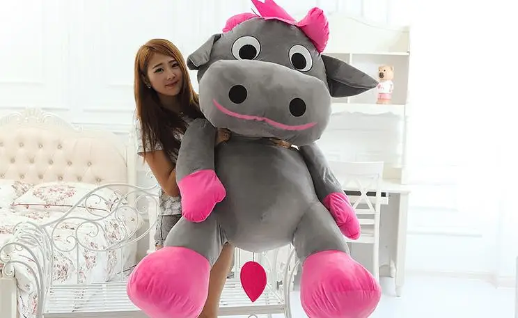 filling toy huge 130cm creative cartoon cow cattle plush toy hugging pillow,Valentine's Day, surprised birthday gift w5397 huge creative simulation cow toy polyethylene