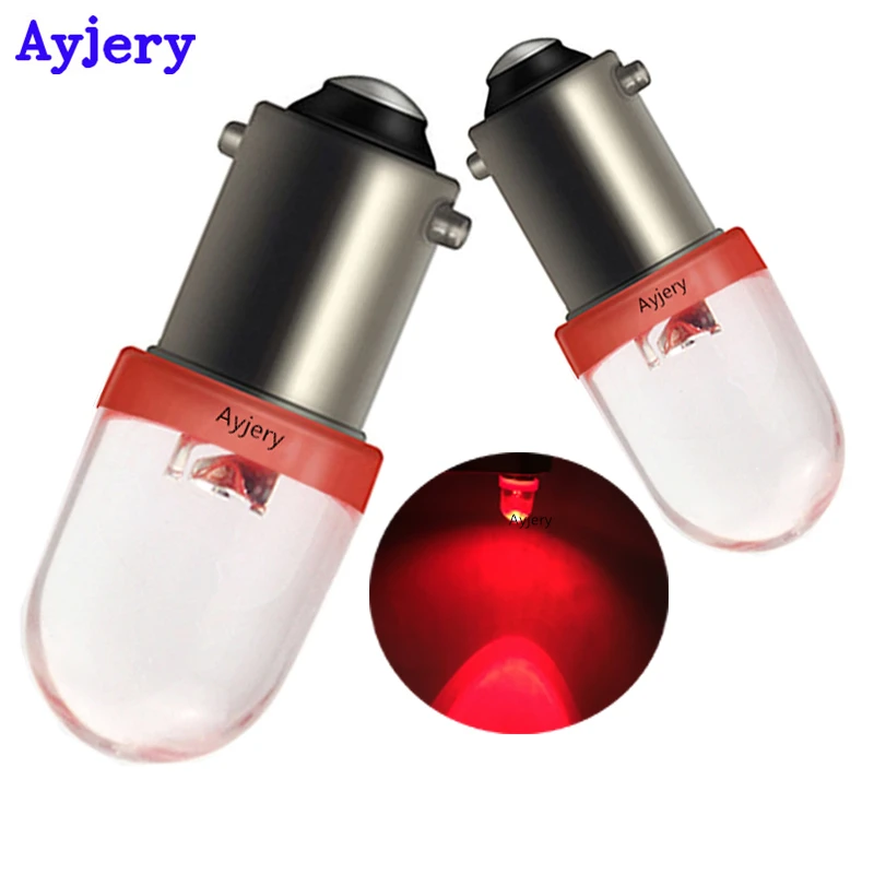 

AYJERY 6V 6.3V !! 500PCS BA9S T4W T11 1 SMD F8 1 LED Light Bulb Convex Lens White Blue Red Amber Green Auto Bulbs For Pinball