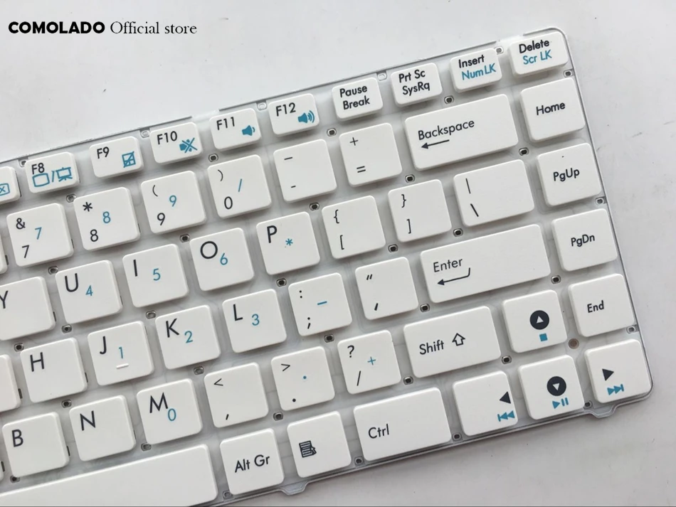 Английская клавиатура для ASUS A43 X43U K42 A42J X42J K43t X84L X84H белого и черного цвета без