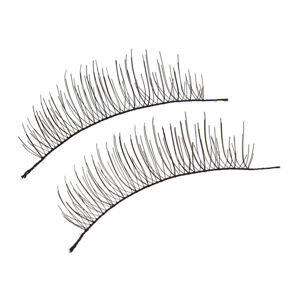 

1 Pair eyelashes cross false eyelashes 3d fiber lashes makeup 3d eyelash extensions fake eye lashes maquillaje