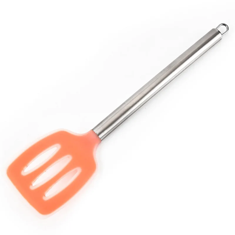 Silicone Fried Turner Heat Resistant Nonstick Slotted Turners Utensil Frying Pan Pot Shovel Spatula Scoop Cooking Tool (2)
