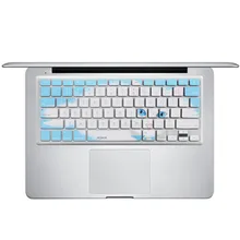 XSKN, для Macbook 13 15 дюймов силиконовый чехол Защитное покрытие ленивый кот дизайн синий A1278 A1286 A1297 A1342 A1369