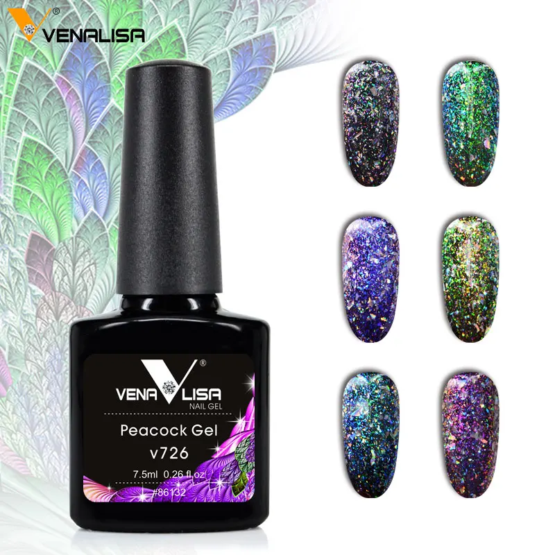 Venalisa más reciente 6 colores 7,5 ml manicura uñas arte diseño esmalte uñas gel laca brillo lentejuelas platino peack uñas gel polaco Venalisa más reciente 6 colores 7,5 ml manicura uñas arte diseño esmalte uñas gel laca brillo lentejuelas platino peack uñas gel polaco