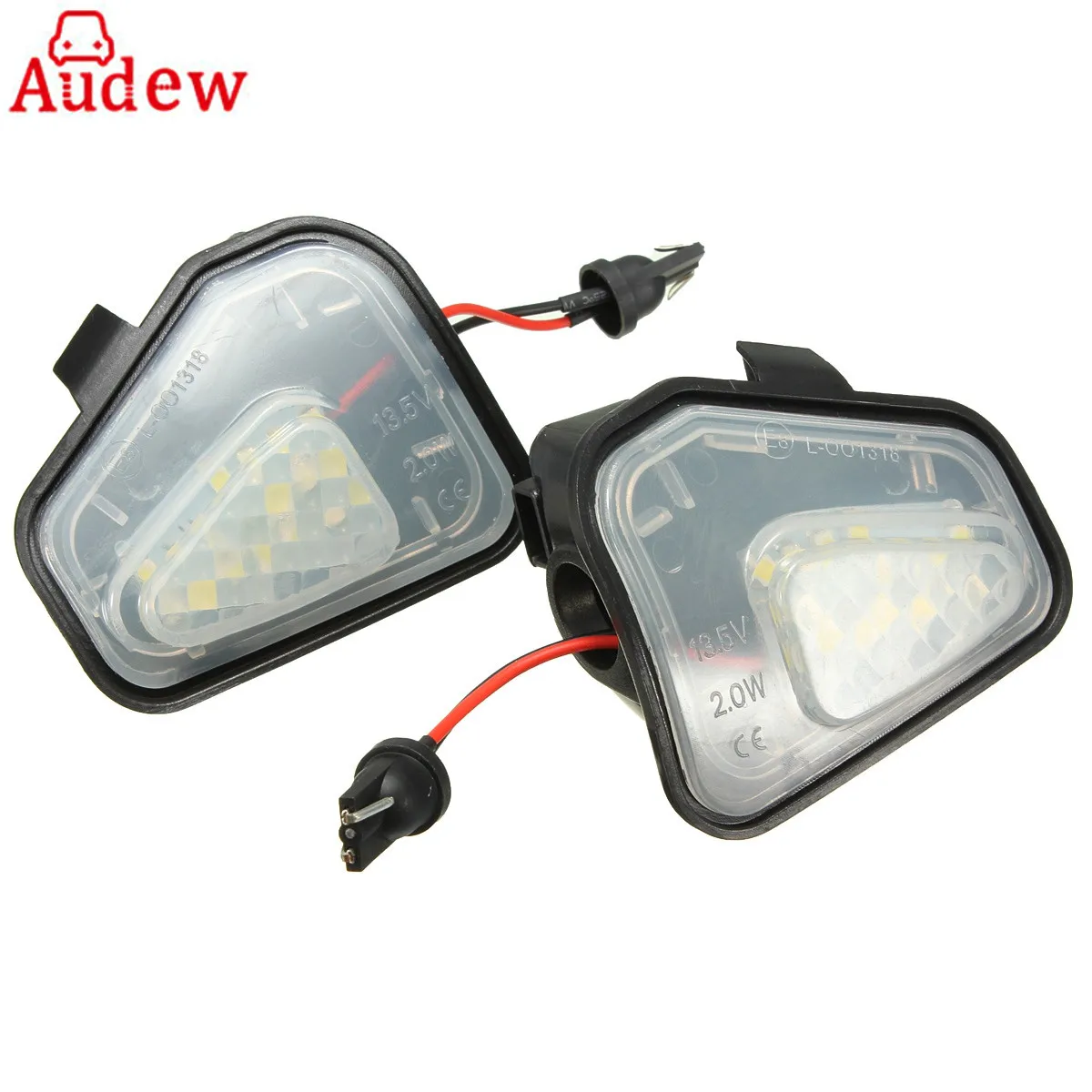 Buy 2Pcs 18 LED White Car Under Side Mirror Puddle