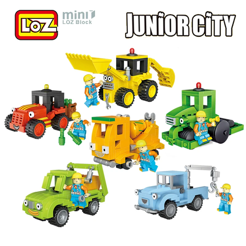 

LOZ City Engineer Mini Truck Building Blocks Action Figure Toy Figures Block Toys for Children 1511 - 1516