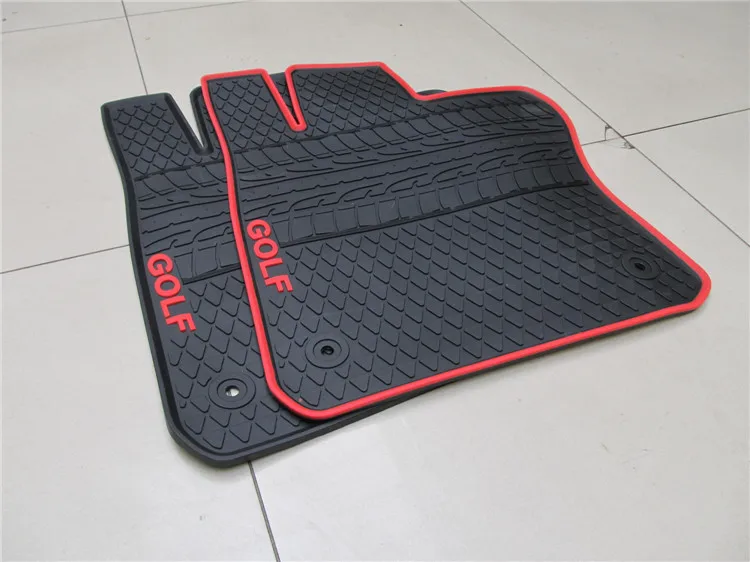 Специальные латексные Нескользящие ковры без запаха водонепроницаемые противоскользящие пропустить резиновая автомобильные коврики для VW Гольф 7