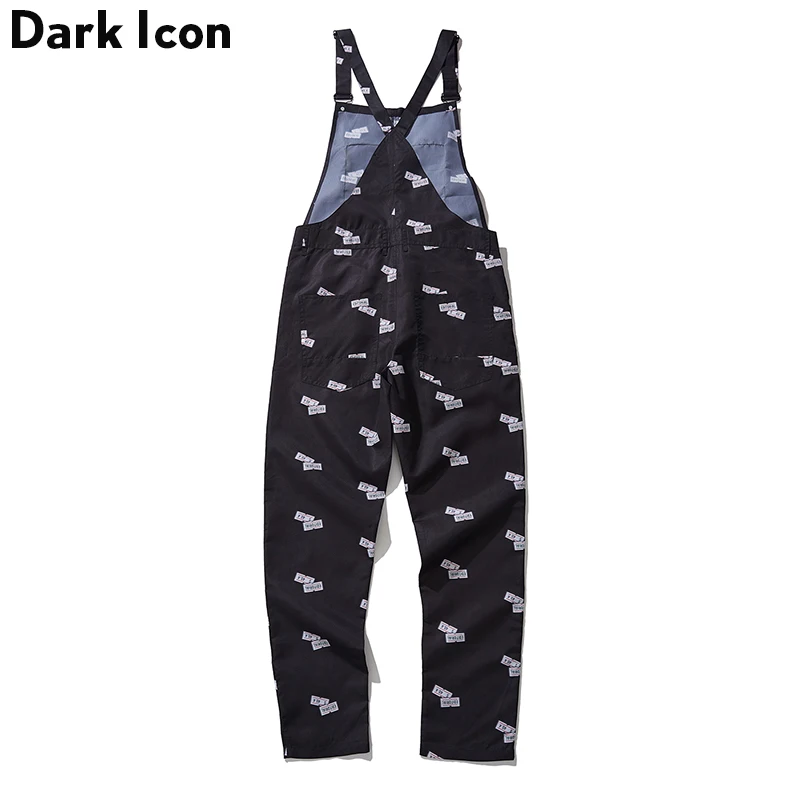 Мужские свободные брюки в стиле хип хоп с принтом штрих кода Dark Icon 2019|Комбинезоны|