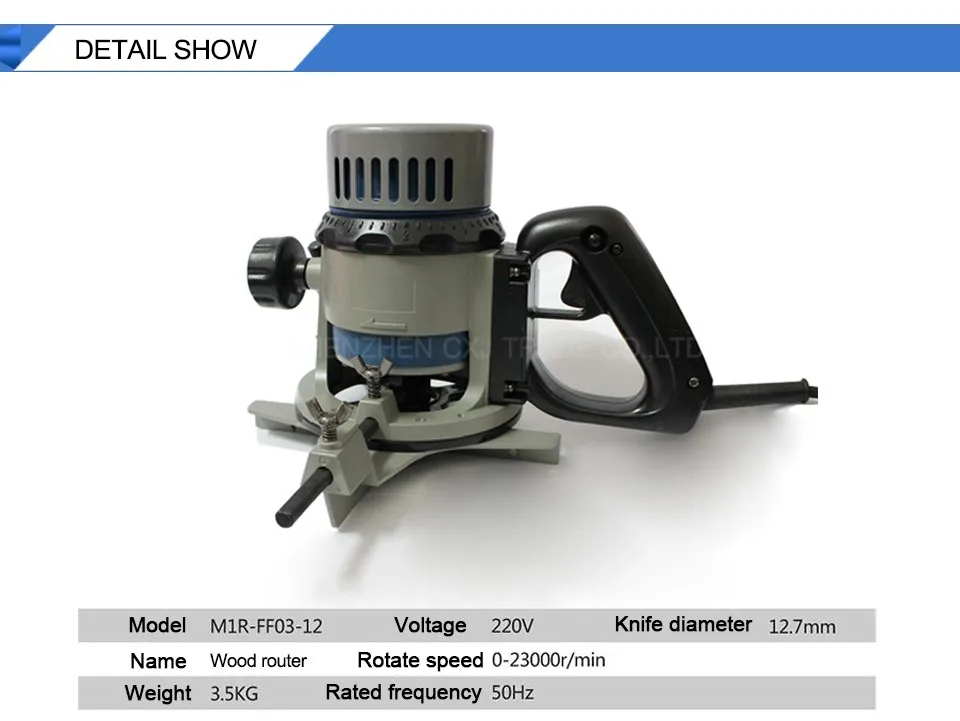 Мм 1050 1/2 Вт Деревянный электрический маршрутизатор 12,7 дюймов деревянный Триммер электрический резьба плоский край триммер и гравировальный станок