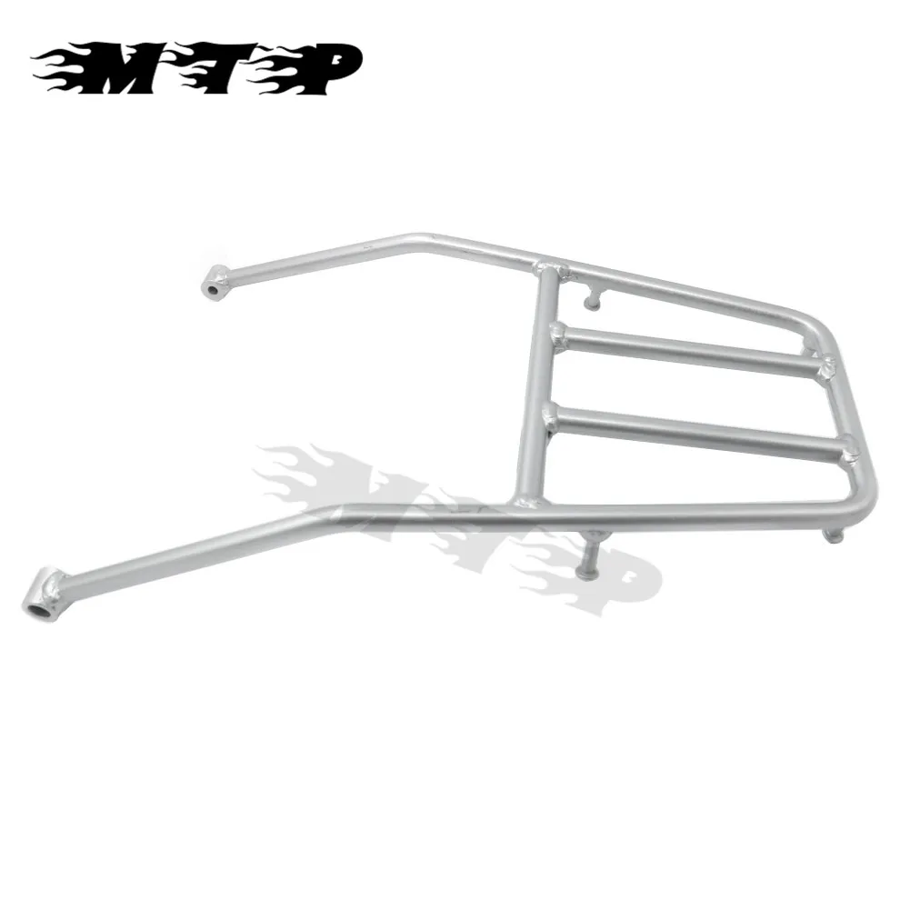 Motorcycle Silver Luggage Rack Support Shelf Rear Fender Rack For