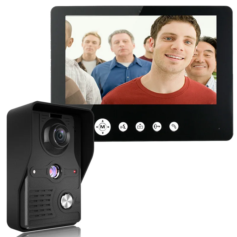 

Brand New Wired 9" Color Touch Screen Video Intercom Door Phone System + 700TVL Waterproof Outdoor Camera In Stock Free Shipping