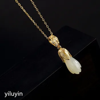 

KJJEAXCMY Fine jewelry S990, peony, peony flower, safety buckle, tassel, pure silver, antique national style sw