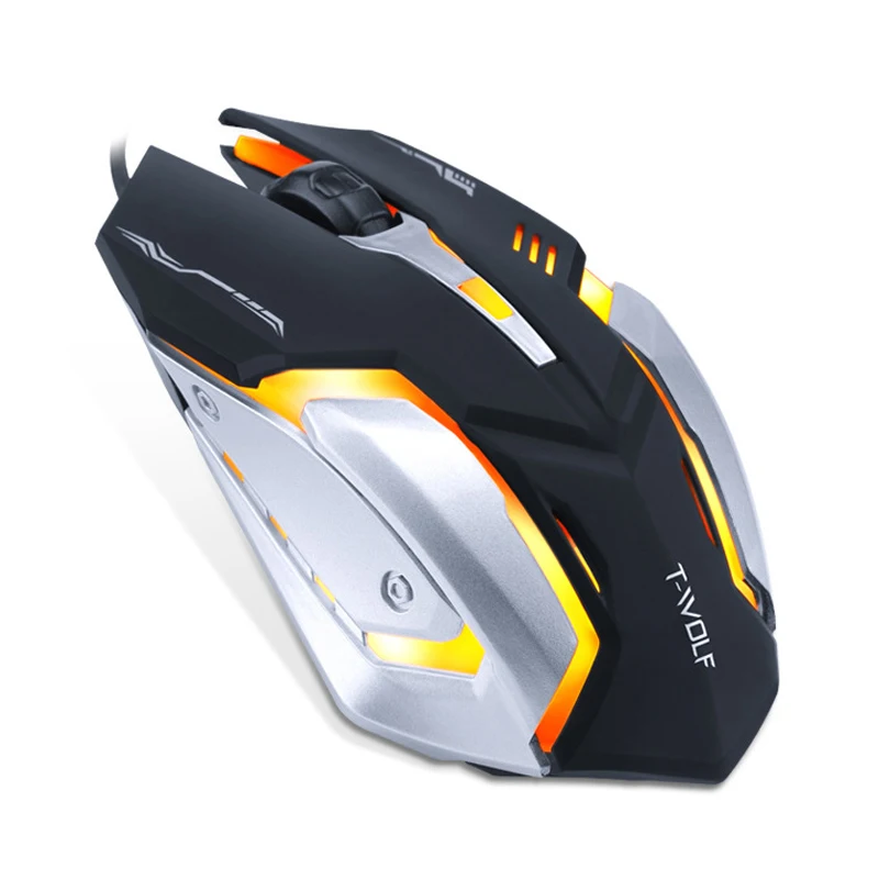 

Professional USB Wired Gamer Gaming Mouse 8D 2400DPI Adjustable Optical LED Backlit Computer Mice USB Cable Mouse for laptop PC