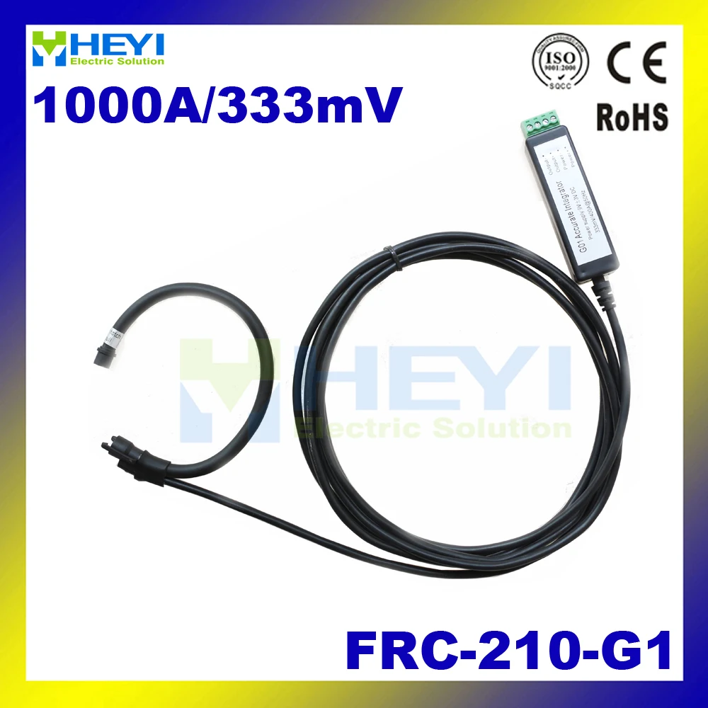 

ac current measurement flexible rogowski coil Input : 1~1000A Output : 333mV FRC-210-G1 Mini rogowski probe