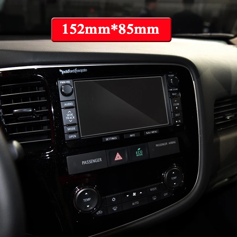 For Mitsubishi Outlander 2013-Present GPS Navigation Screen Glass Protective Film Dashboard Display Protective Film