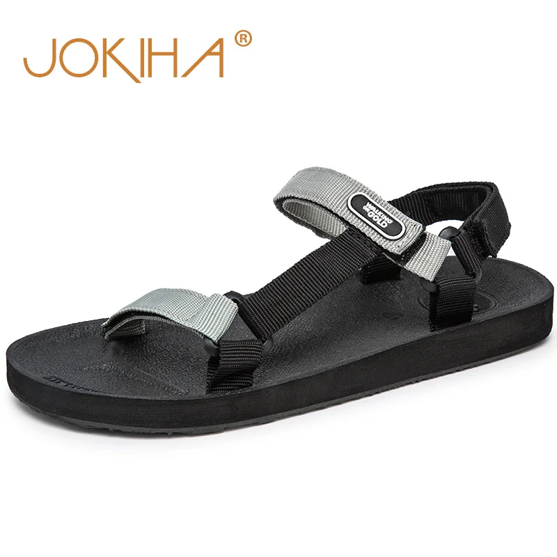 

2019 New Sandals Men Shoes Black Grey Beach Lightweight Slippers Sandal Man zapatos hombre 39-45