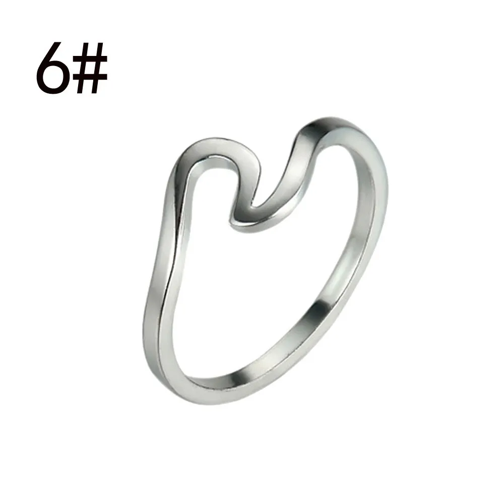 

susenstone 2018 NEW Wave Ring Wedding Ring For Women Jewelry Accessories Engagement Ring Women Dress Party Rings #10