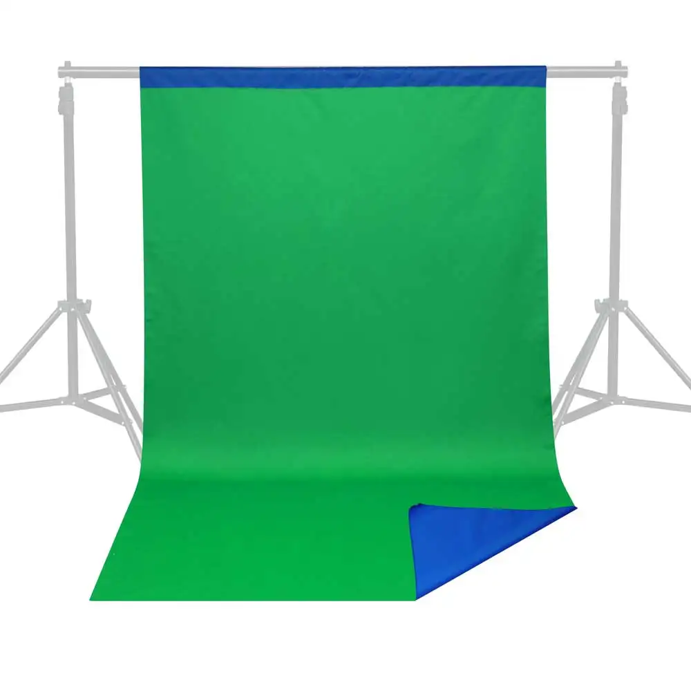 Free10x12FtDualSidesChromakeyBlueGreenscreenStudioSeamless
