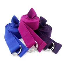 Фитнес упражнения Йога ремень(6ft, 8ft, 10FT) w/регулируемая d-кольцо пряжки ремня для растяжки, гибкости и физической терапии