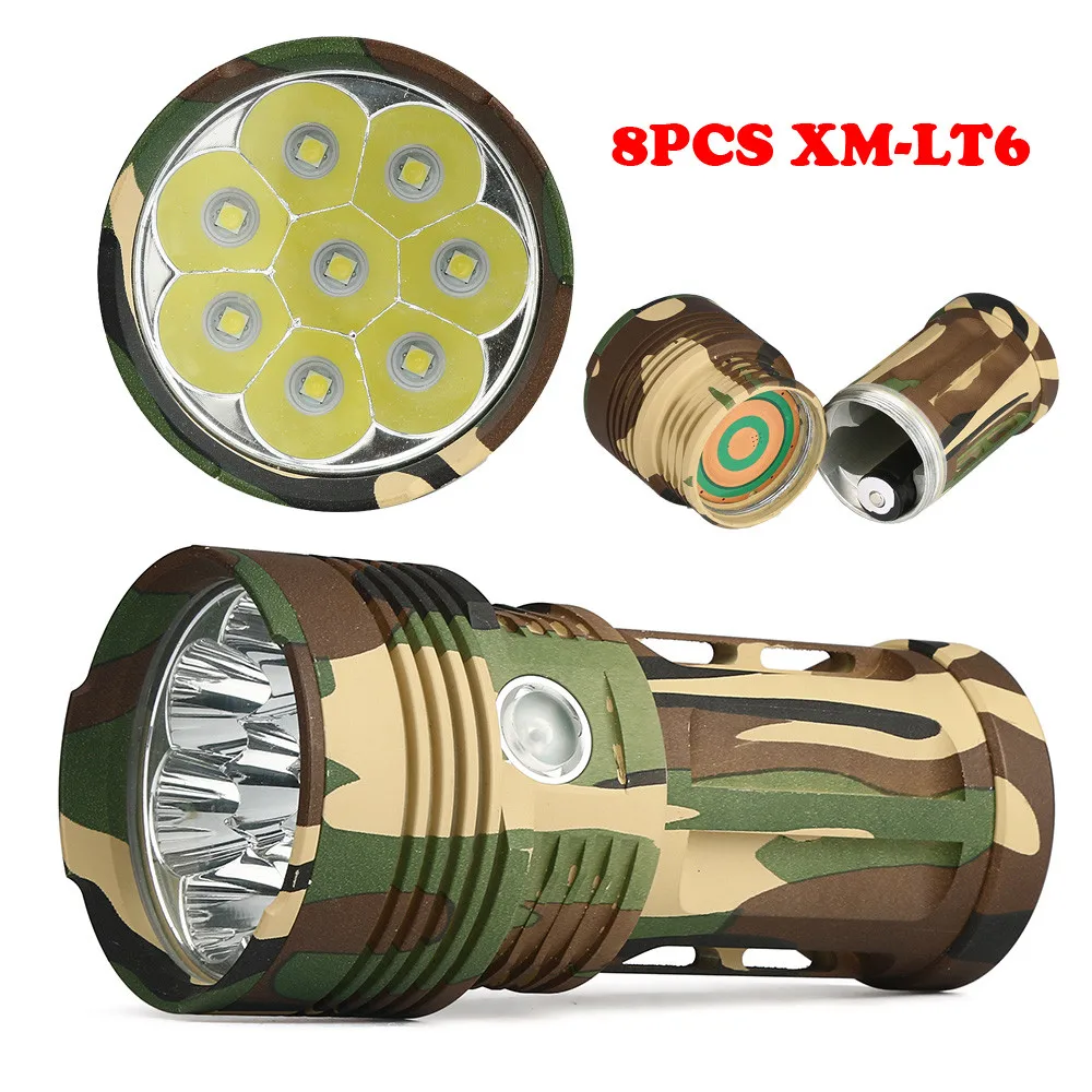 20000LM 8 x XM L T6 светодиодный охотничий фонарик 4x18650 фонарь LED Latarka ручной Linterna Lanterna