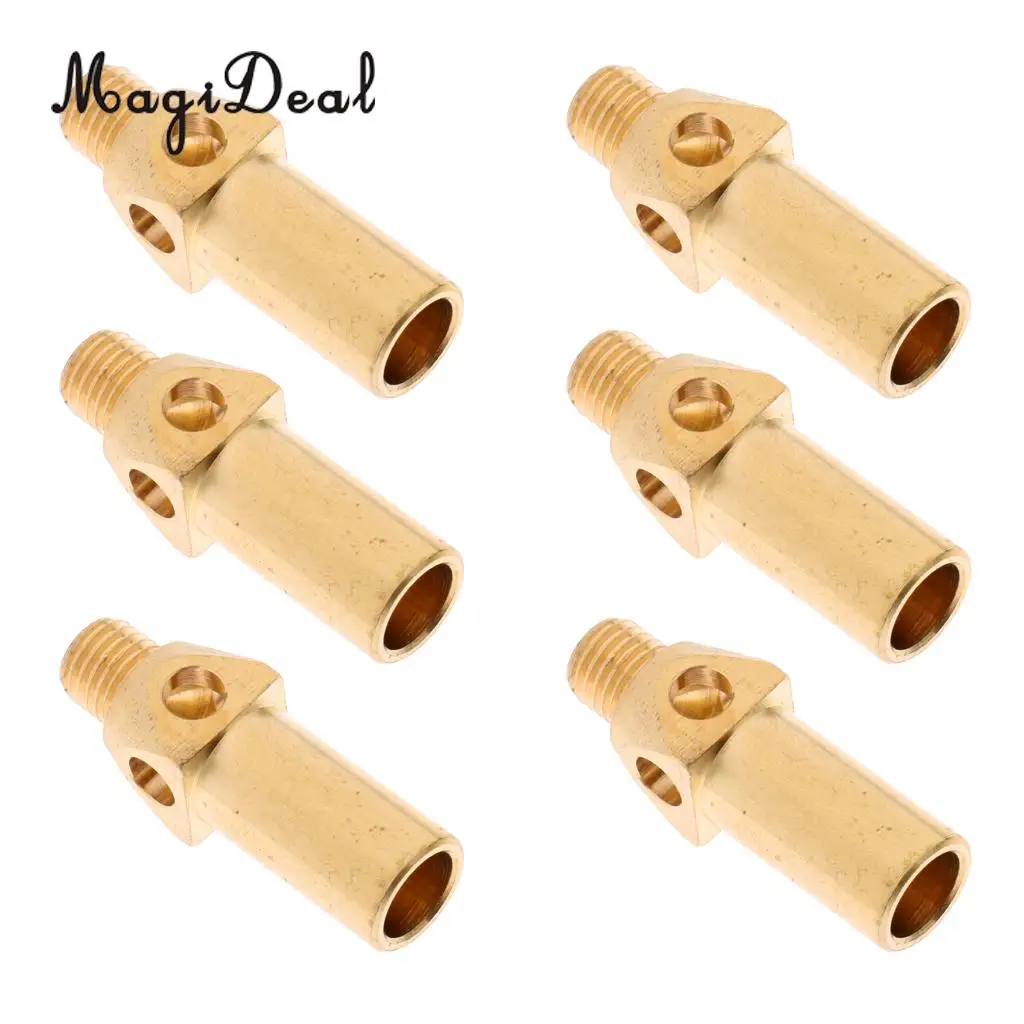 MagiDeal 6 Pieces Brass Replacement Tip/ Nozzle/ Jet/ Burner for Propane LP Gas Outdoor Camping Hiking BBQ Cooking Accesory
