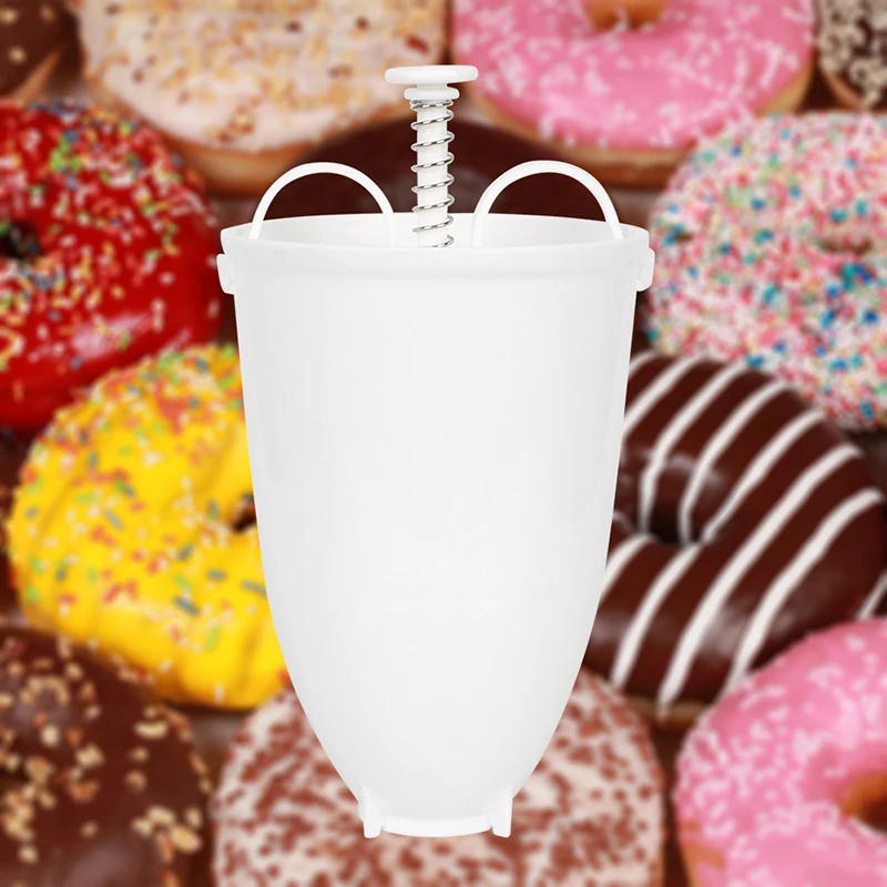

Donut Maker Plastic Light Weight Dispenser Frying Donut Mold Easy Fast Portable Arabic for Waffle Donut Drop Shipping Gadgets