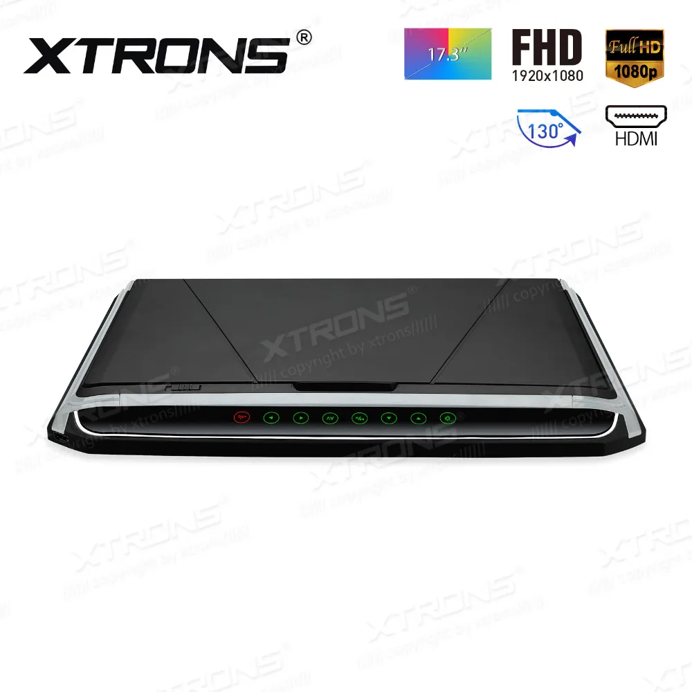 XTRONS 17 3 "FHD Автомобильный плеер на крышу ультратонкий цифровой TFT 16:9 монитор с HDMI