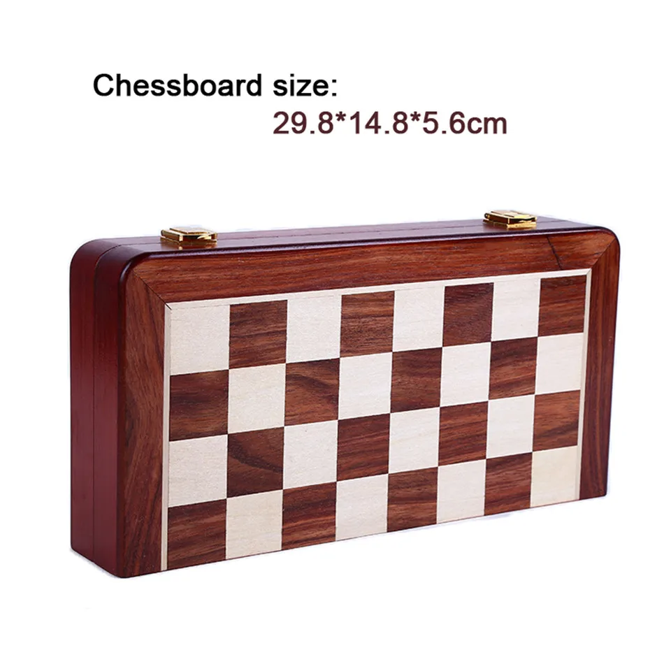 BSTFAMLY кирзит металлические шахматы набор портативная игра итернациональный шахматы деревянная складная шахматная доска король высота 67 мм