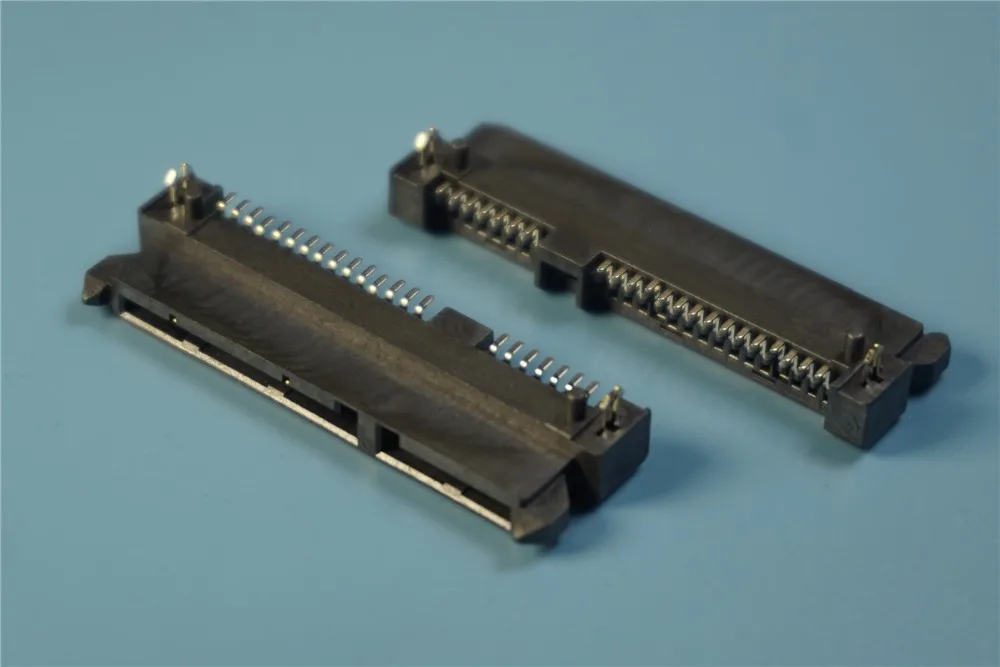 

5pcs Sata 7+15 Pin 22 Pin Receptacle SMT Female Socket Connector Adapter Height 5.0 mm Surface Mount SMD PCB Solder Right Angle