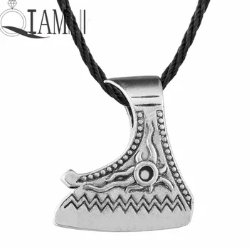 

QIAMNI 10pcs Antique Punk Gothic Slavic Valknut Viking Amulet Knife Axes Pagan Charm Pendant Accessories Party Gift Men Women