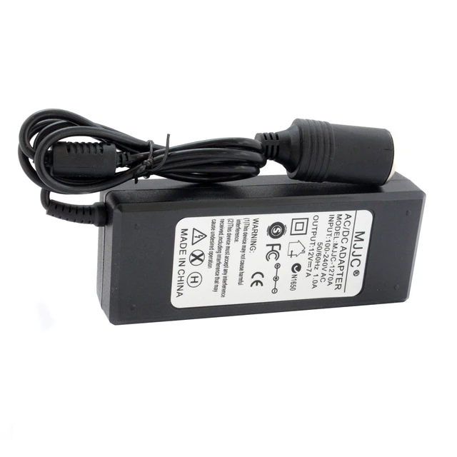 230V to 12V cigarette lighter adapter (60W)