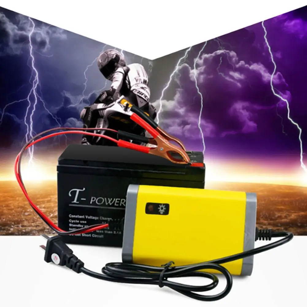 US Plug Car Battery Charger 12v 2A Fully-automatic Car motorcycle battery charger Adaptor Power Supply