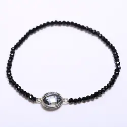 Серый черный кристалл браслет best праздник Браслеты для девочек летние Геометрическая ювелирные изделия