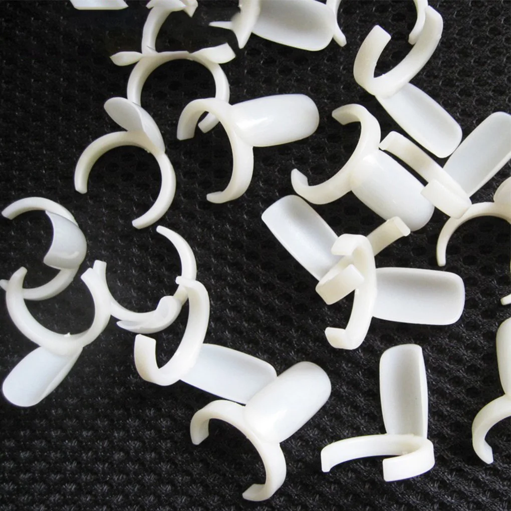 

Hot Sale 50PCS/Lot Plastic False Nail Tips Display Plastic Ring Nail Color Chart Polish Practice Wheel Nail Tools Supplies