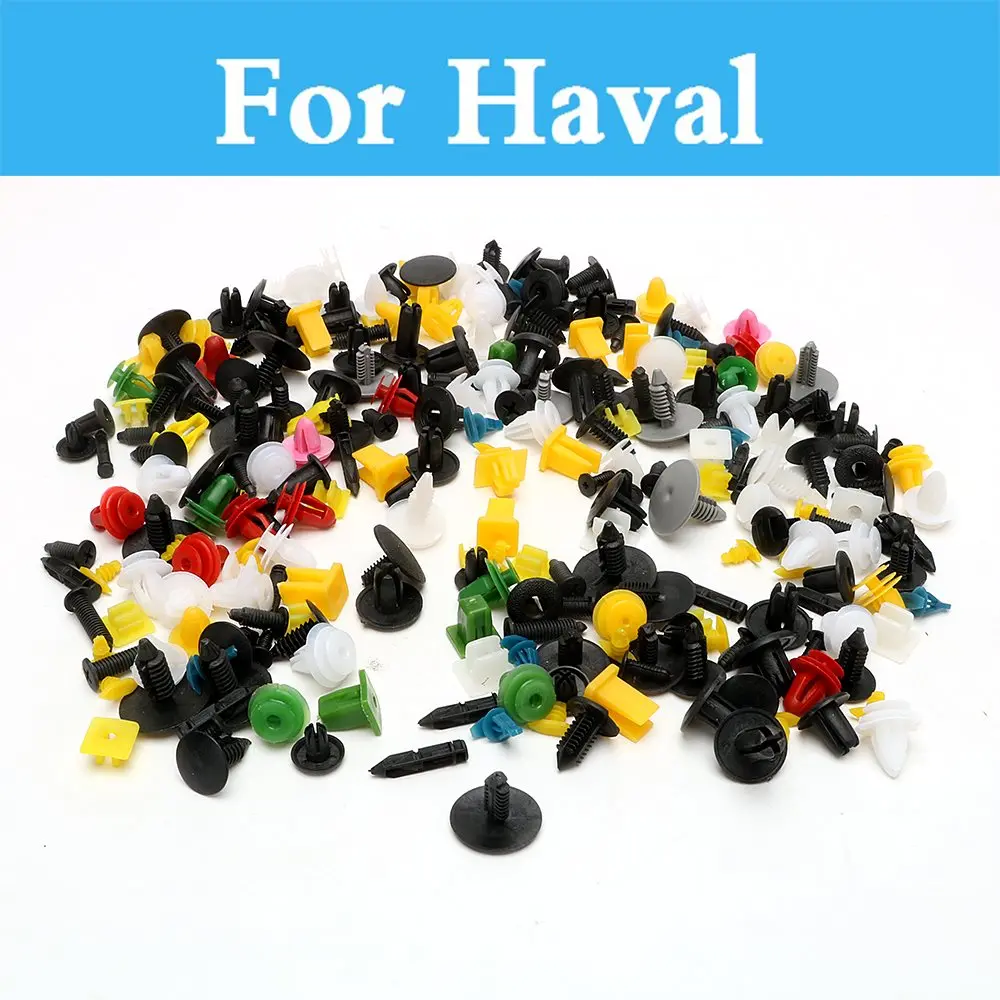 

200pcs Car Cable Mount Clamp Clips Plastic Auto Fastener Mixed Wire Tie For Haval 9 M4 C30 C50 C20r H2 H3 H5 H6 H8 H8 H