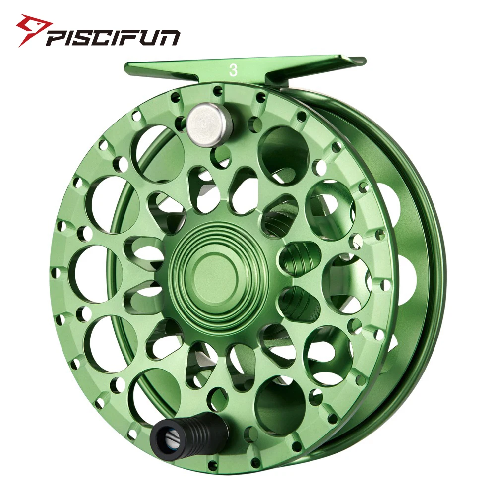 

Piscifun Crest Fly Reel 5/6 7/8 9/10 Fully Sealed Drag CNC Machined Aluminium Alloy Right Left Hand Retrieve Fly Fishing Wheel