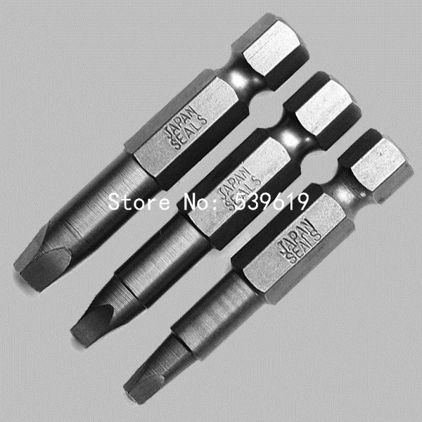 3size=one set Square Head Screwdriver Bits Electric