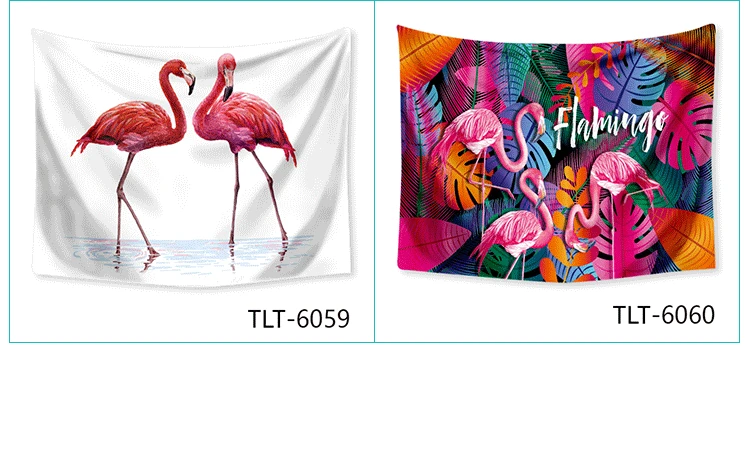 Flamingo Tapestry Wall Hanging Hippie Macrame Swimming Mat Home Decor Beach Towel Decor Livingroom 130CM*150CM/150CM*200CM