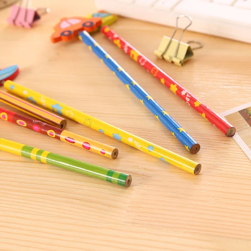 48 шт./лот мультяшный деревянный HB Рождественский подарок детский приз|pencil christmas|hb