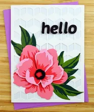 2018 3D DIY Nieuwe Gelaagde Metalen Stansmessen en Scrapbooking Voor Papier Maken Pioen Bloem Embossing Postzegels Frame Card Craft set(China)