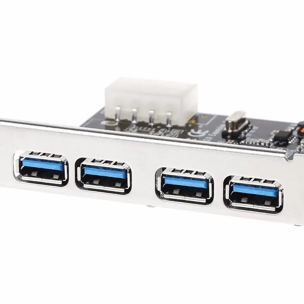 EastVita 4 порта PCI-E к USB 3,0 концентратор PCI Express карта расширения адаптер 5 Гбит/с скорость для настольного компьютера r60