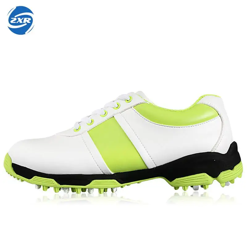 

new golf shoes 3D breathable fiber skin outdoor sport shoes anti-skid spikes nature rubber solid toe golf shoes