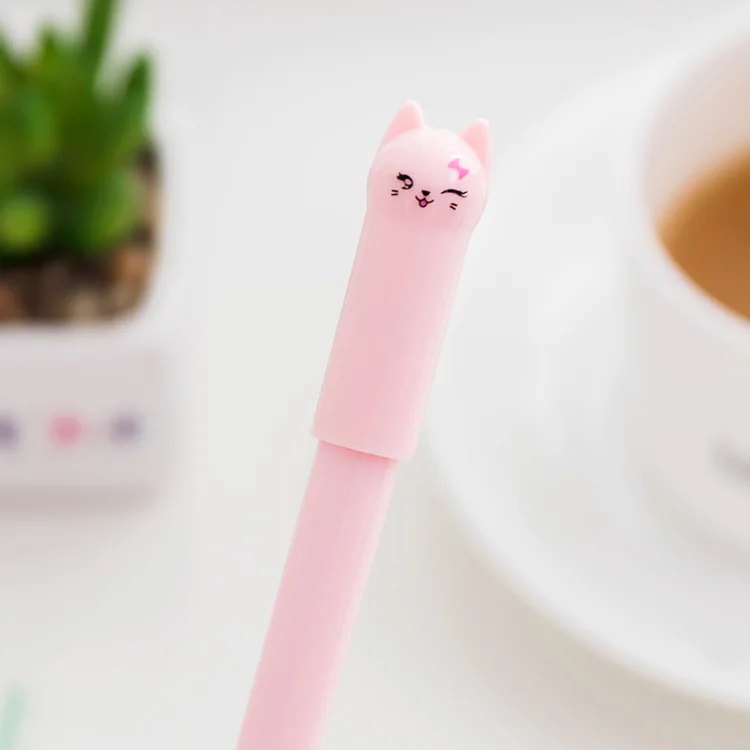 3 шт./лот гелевая ручка Кошка caneta Kawaii табак для кальяна материал Эсколар. boligrafo канцелярские принадлежности kalem ручка-стилос