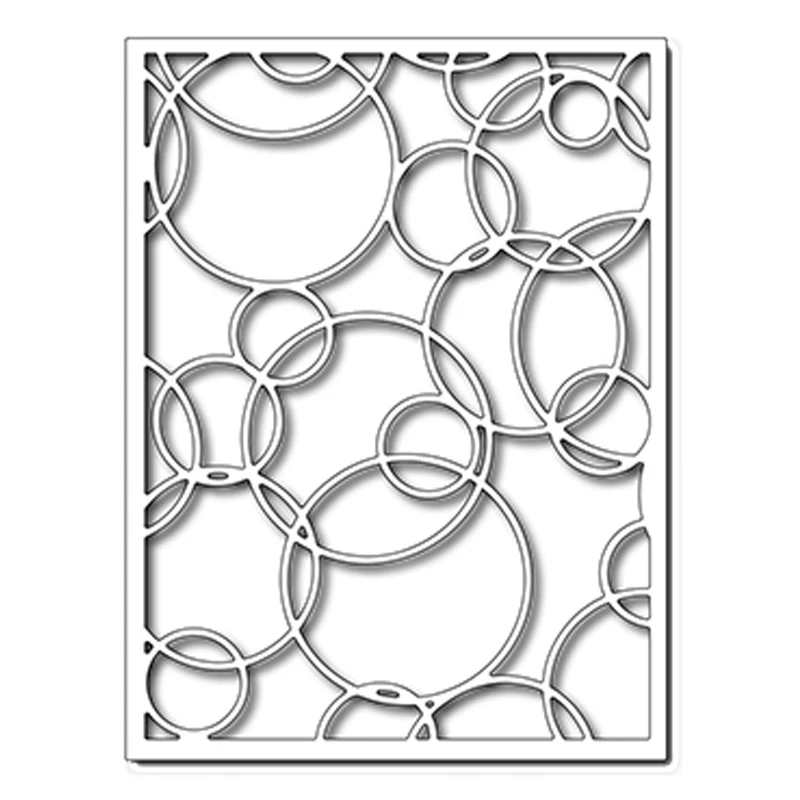 Hollow Circles Frame Metal Cutting Dies Stencils for DIY Scrapbooking Album Paper Card