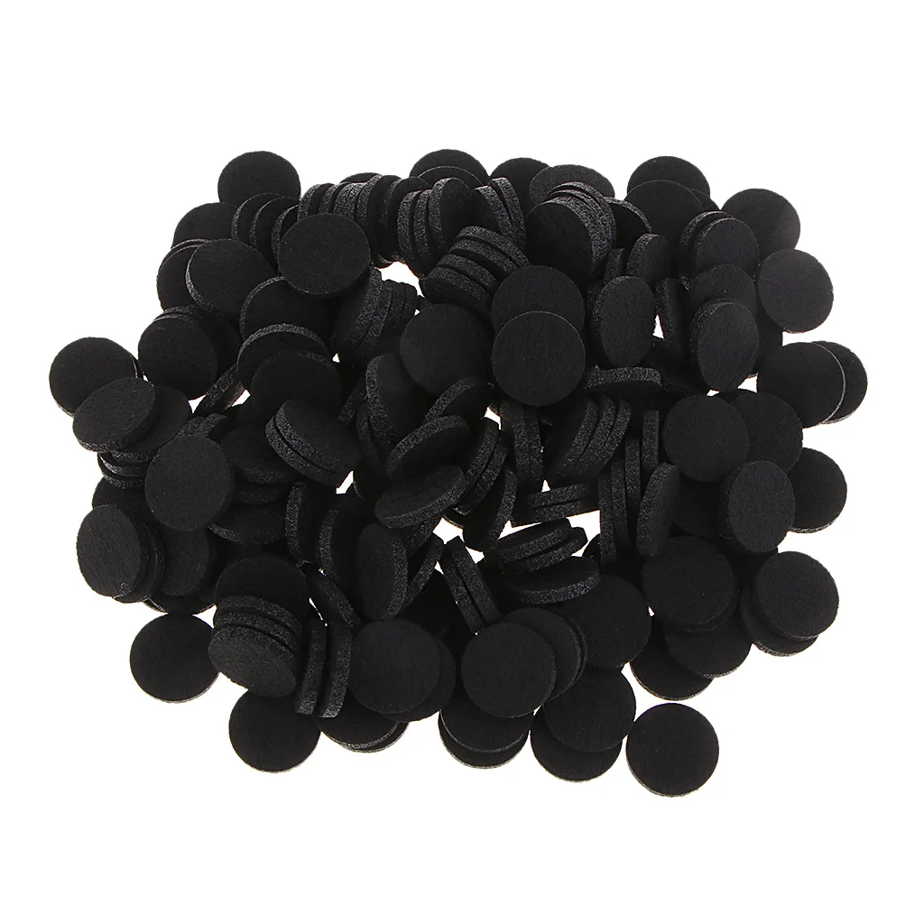 200Pcs 21mm Oil Pad Felt Pads Round Refill Pads for 25mm Perfume Locket Essential Oil Diffuser Locket Pendant Necklace Car Vent