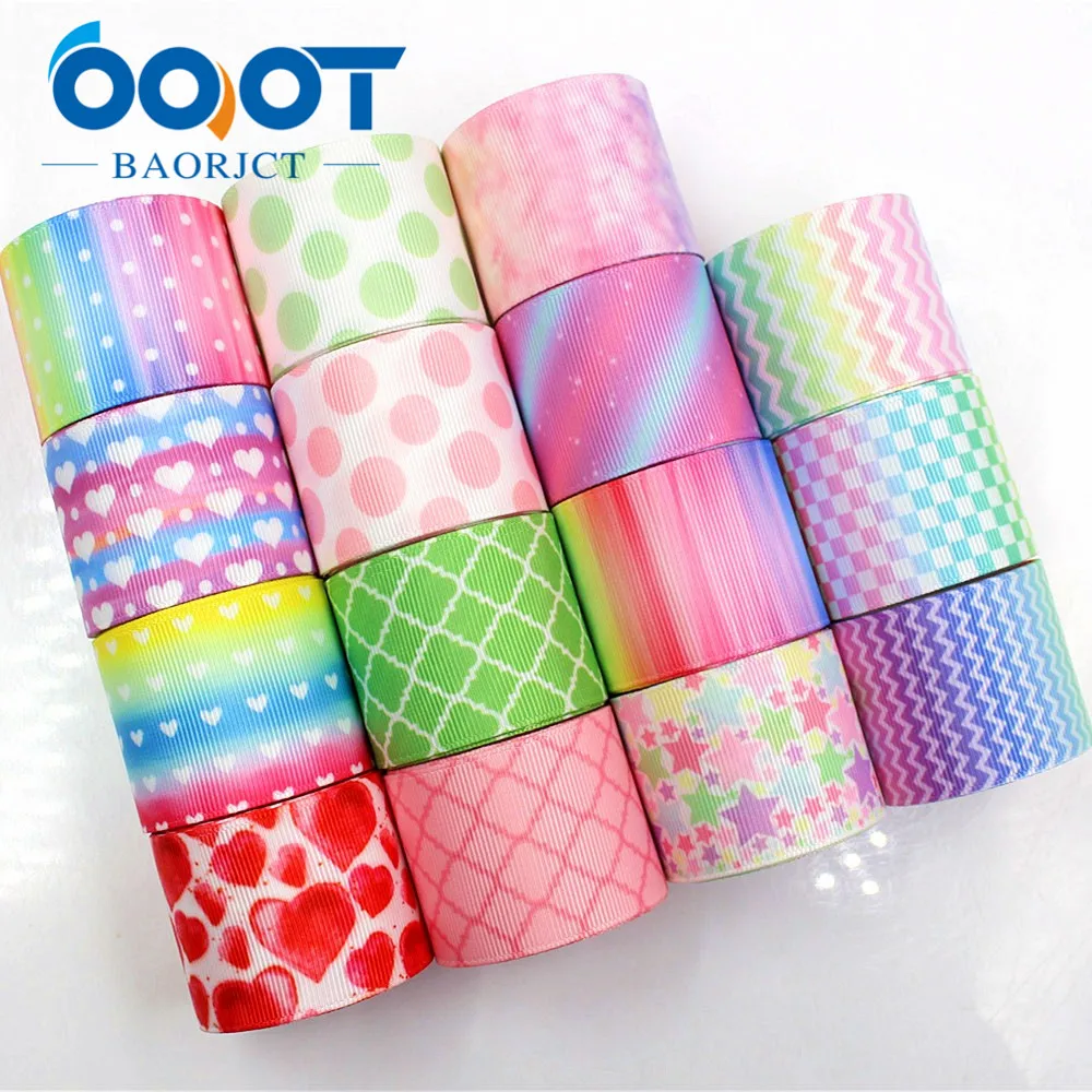Геометрические ленты OOOT BAORJCT 1712276 38 мм 10 ярдов Термотрансферная печать решетка